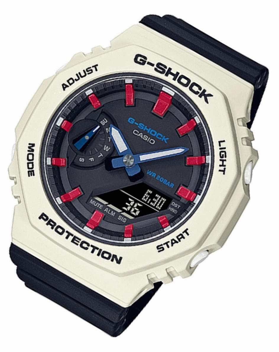 Casio G-shock GMA-S2100WT-7A2 Digital Analog Rubber Strap Watch for Women
