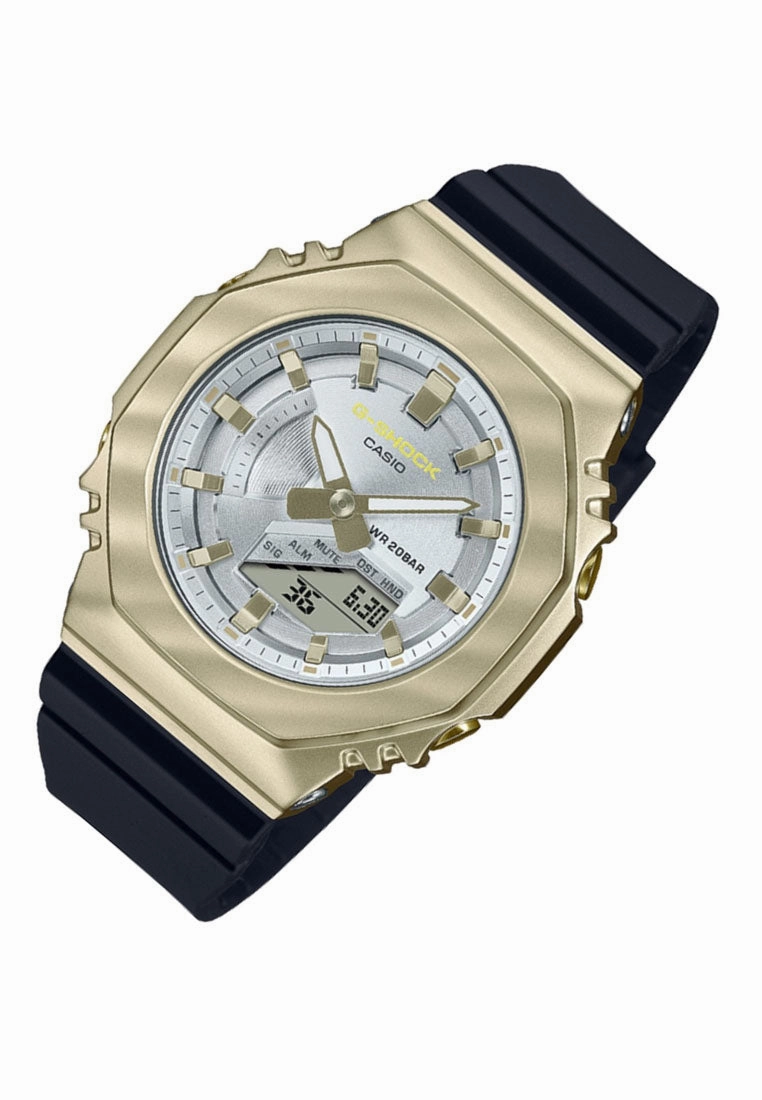 Casio GM-S2100BC-1A Digital Analog Rubber Strap Watch for Women