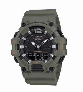 Casio HDC-700-3A2VDF Army Green Resin Watch for Men
