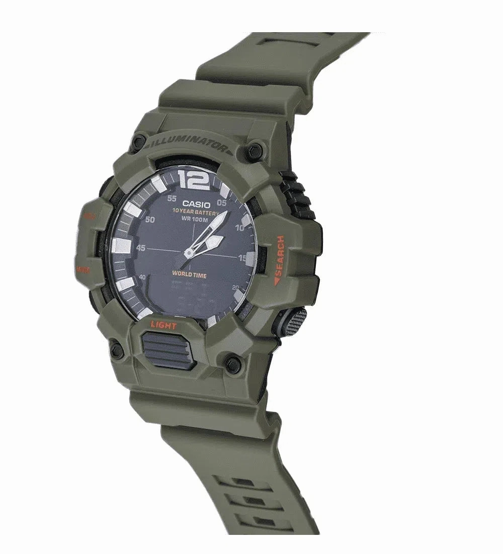 Casio HDC-700-3A2VDF Army Green Resin Watch for Men