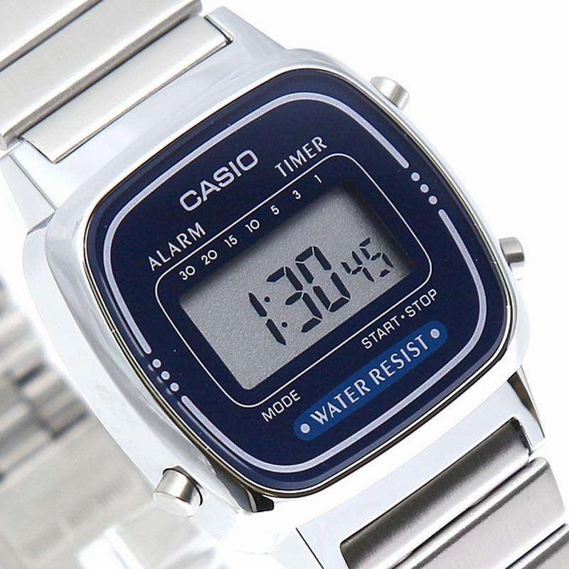 Casio LA670WA-2DF Silver Stainless Watch for Women