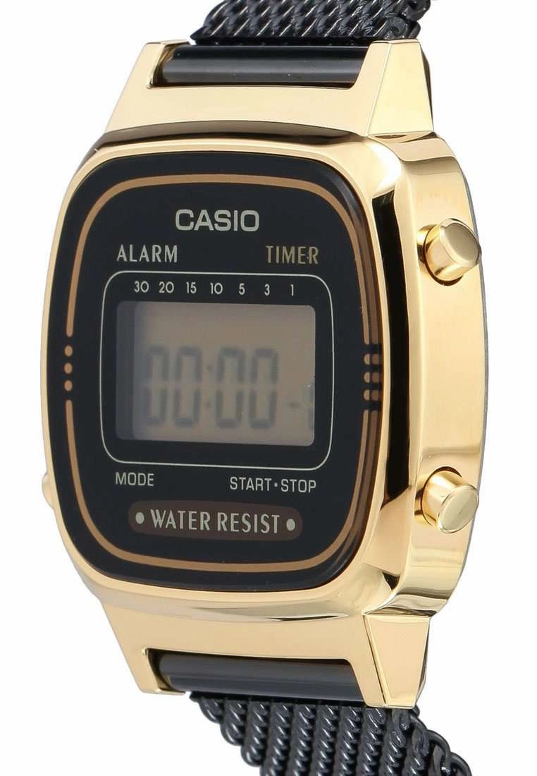 Casio LA670WEMB-1DF Black Mesh Watch for Women