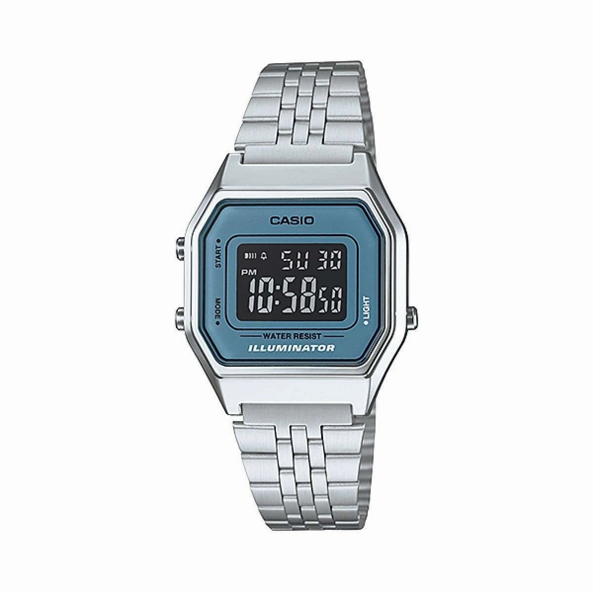 Casio LA680WA-2BDF Silver Stainless Watch for Women