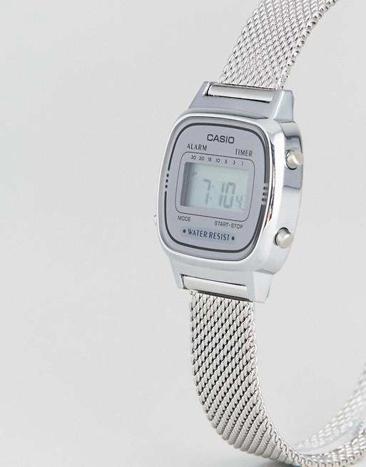 Casio LA690WEM-7DF Silver Watch for Women