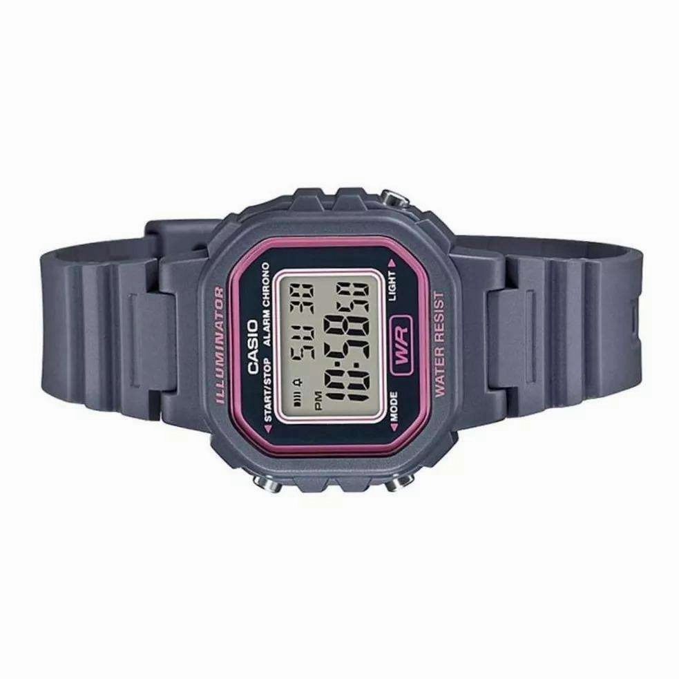 Casio LA-20WH-8ADF Grey Resin Strap Watch for Women