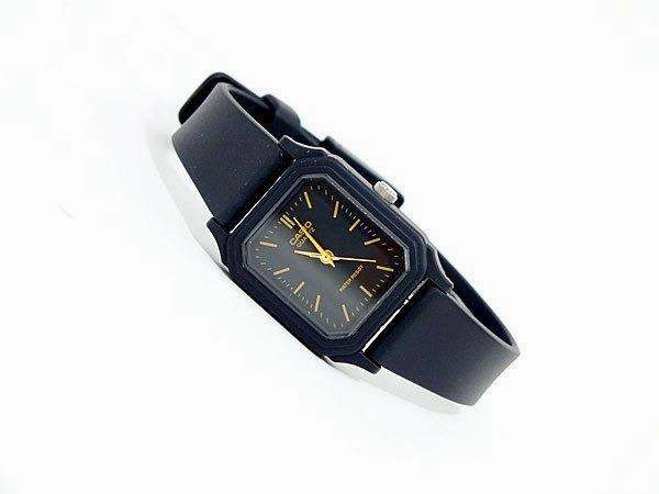 Casio LQ-142-1EDF Black Rubber Strap Watch for Women