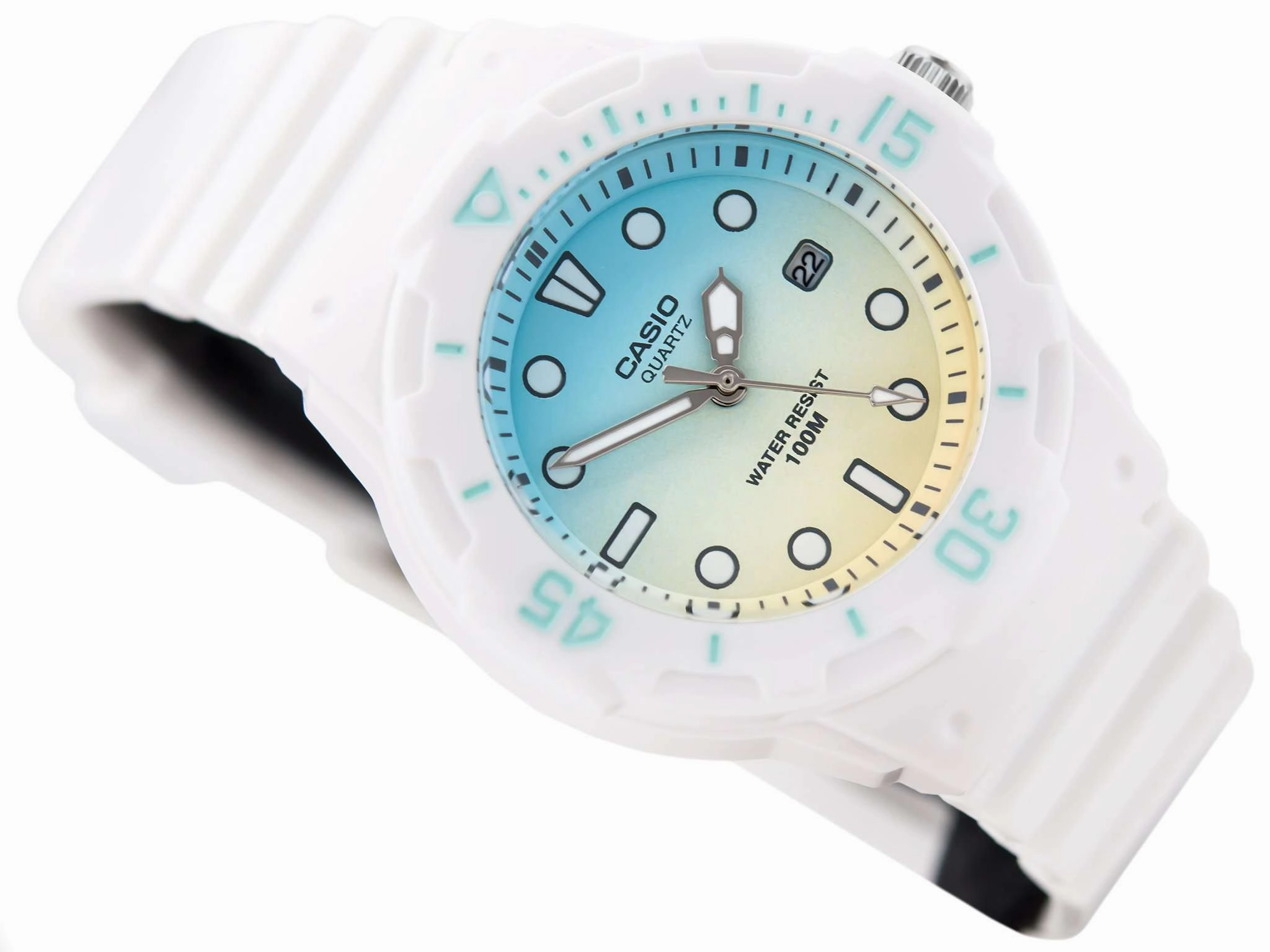 Casio LRW-200H-2E2VDF White Resin Strap Watch for Women