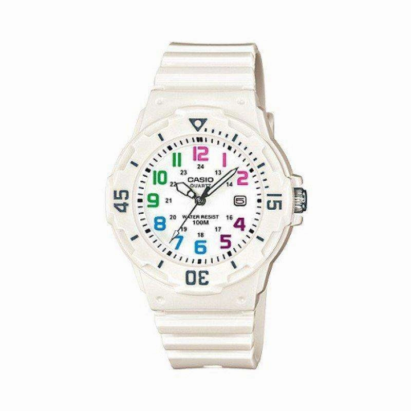 Casio LRW-200H-7B White Resin Strap Watch for Women