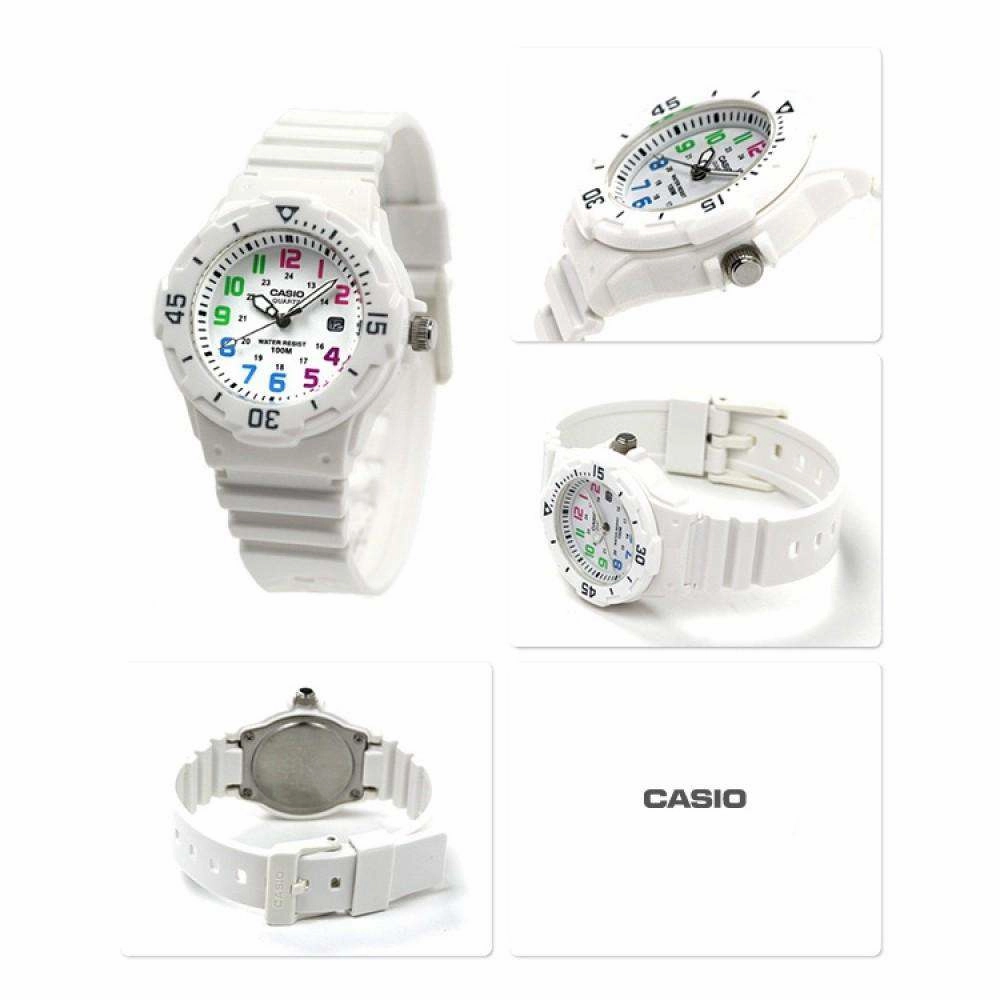 Casio LRW-200H-7B White Resin Strap Watch for Women