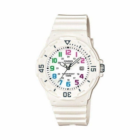 Casio LRW-200H-7B White Resin Strap Watch for Women