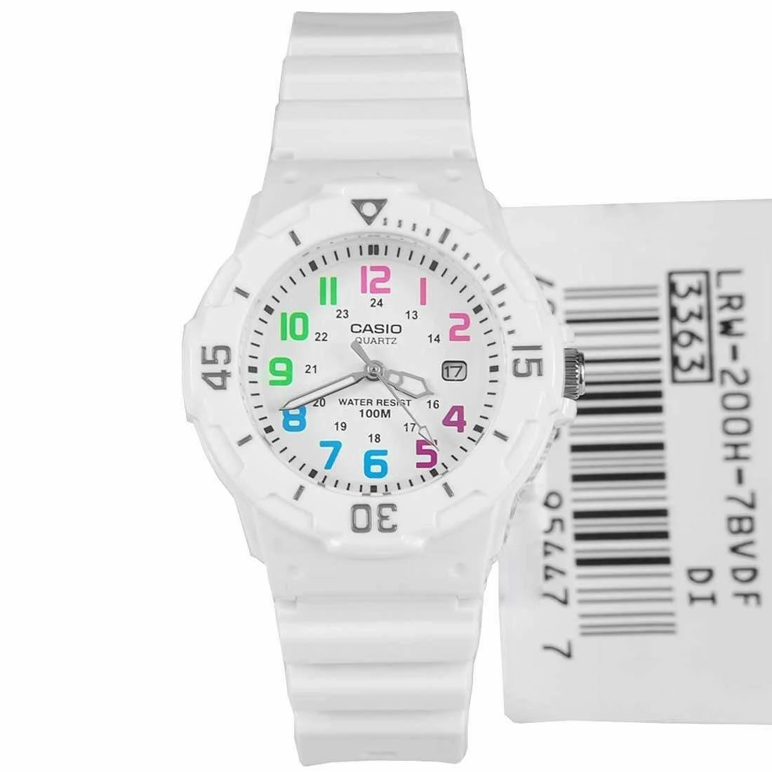 Casio LRW-200H-7B White Resin Strap Watch for Women