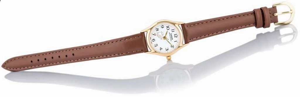 Casio LTP-1094Q-7B8RDF Brown Leather Strap Watch for Women