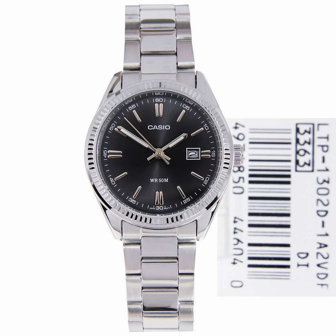 Casio LTP-1302D-1A2VDF Silver Stainless Steel Strap Watch for Women