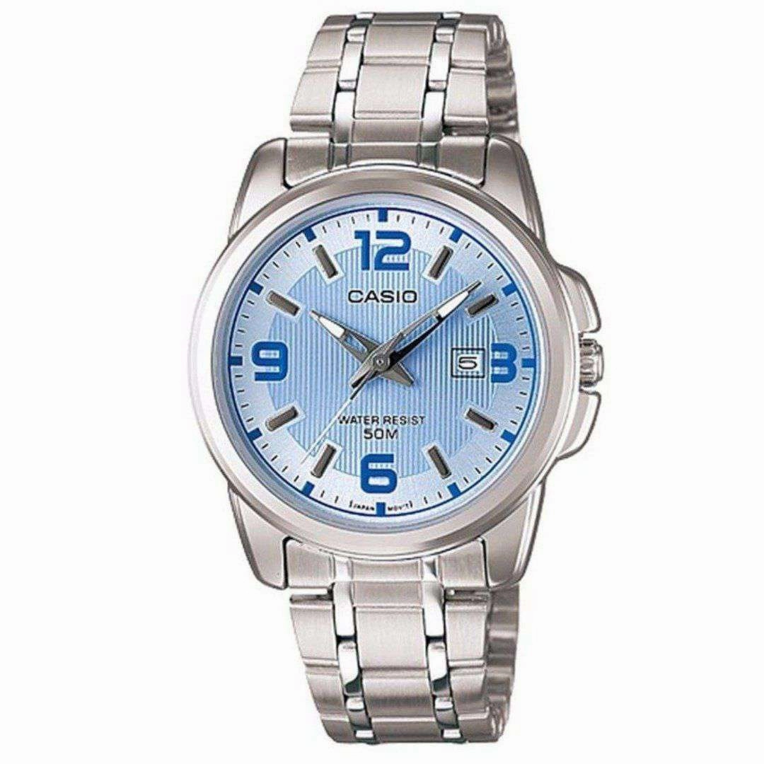 Casio LTP-1314D-2AVDF Silver Stainless Steel Strap Watch for Women