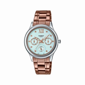Casio LTP-E306R-2A Rose Gold Stainless Watch for Women