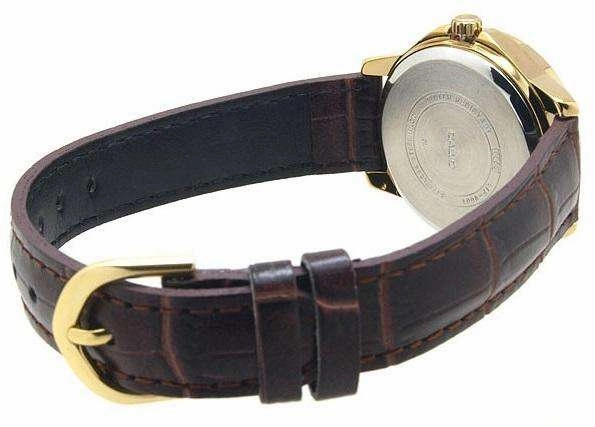 Casio LTP-V004GL-7A Brown Leather Strap Watch for Women