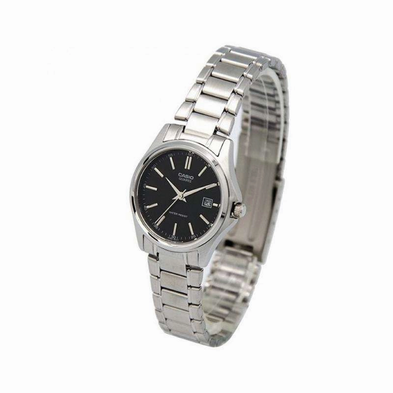 Casio LTP-V005D-1A Silver Stainless Steel Strap Watch for Women