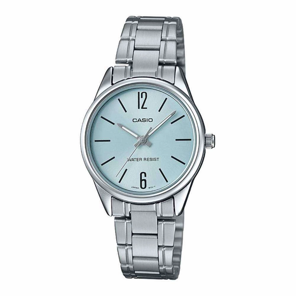 Casio LTP-V005D-2B Silver Stainless Steel Strap Watch for Women