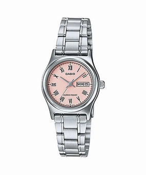 Casio LTP-V006D-4B Silver Stainless Steel Strap Watch for Women