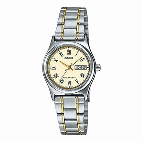 Casio LTP-V006SG-9B Two Tone Stainless Watch for Women