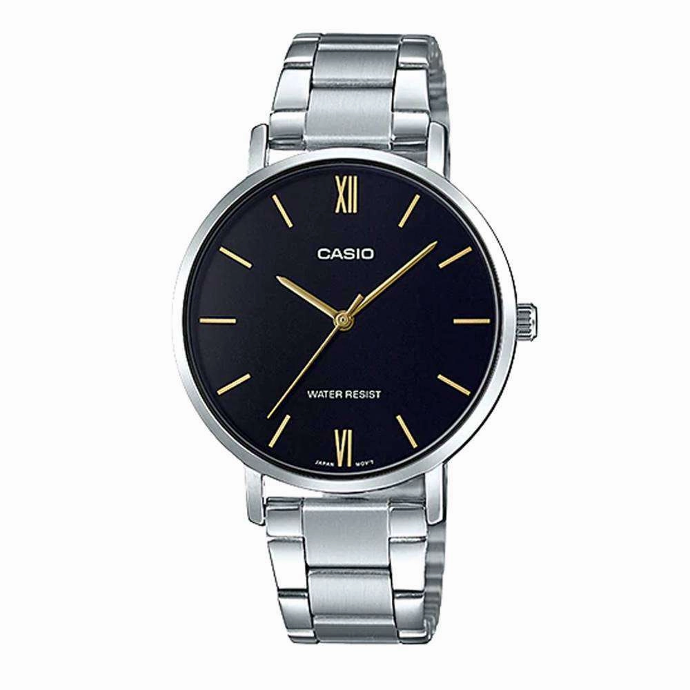 Casio LTP-VT01D-1B Silver Stainless Watch for Women