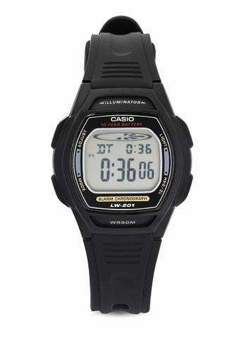 Casio LW-201-1AVDF Black Resin Watch for Women