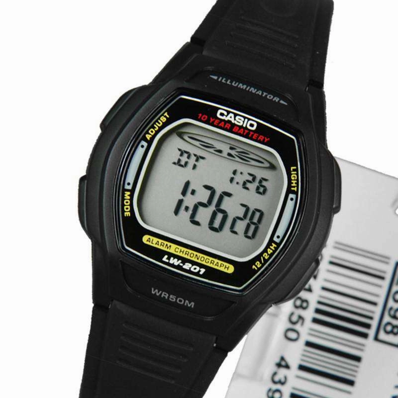 Casio LW-201-1AVDF Black Resin Watch for Women