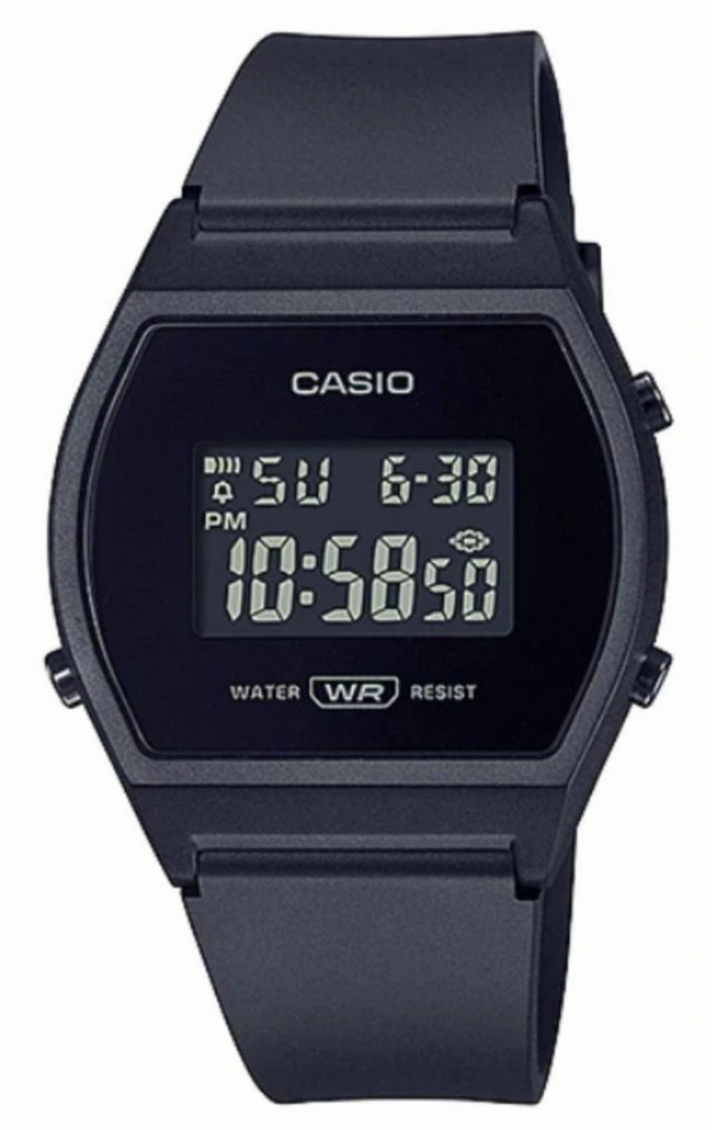 Casio LW-204-1BDF Black Resin Strap Watch for Women