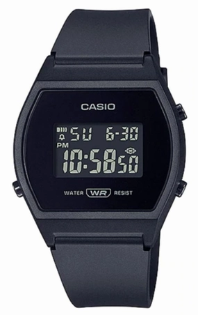 Casio LW-204-1BDF Black Resin Strap Watch for Women