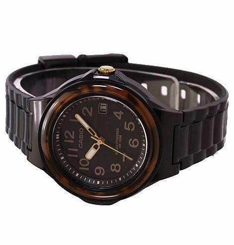 Casio LX-S700H-1B Solar Analog Black Resin Strap Watch for Women