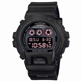 Casio Men's Alarm Watch - G-Shock Classic Dive Digital Black Dial | DW6900MS-1