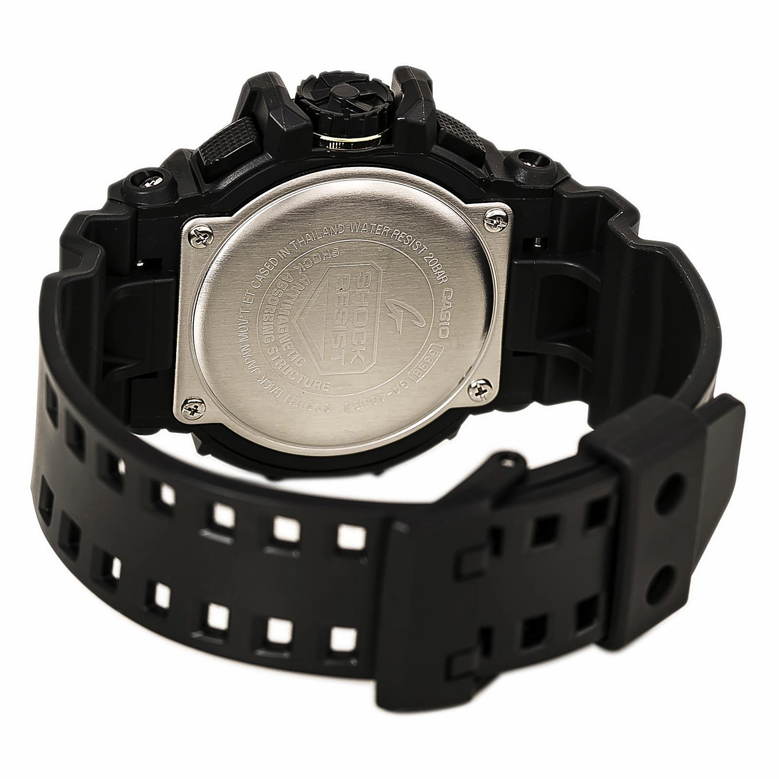 Casio Men's Alarm Watch - G-Shock Dive Ana-Digital Black & Gold Dial | GA400GB-1A9