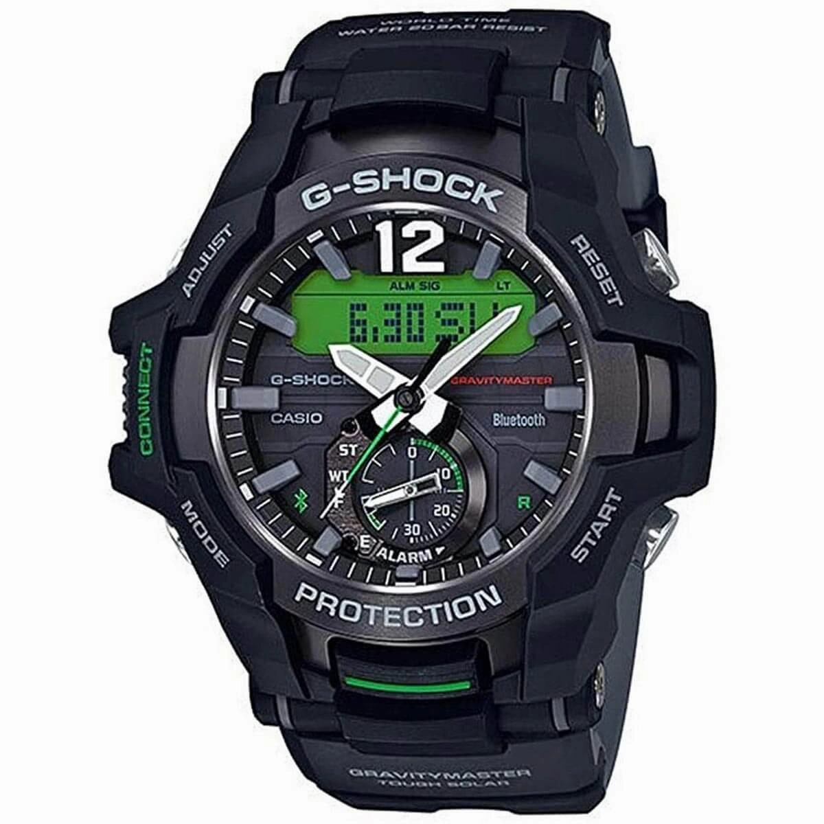 Casio Men's Alarm Watch - G-Shock Gravitymaster Black Strap Dive | GRB100-1A3