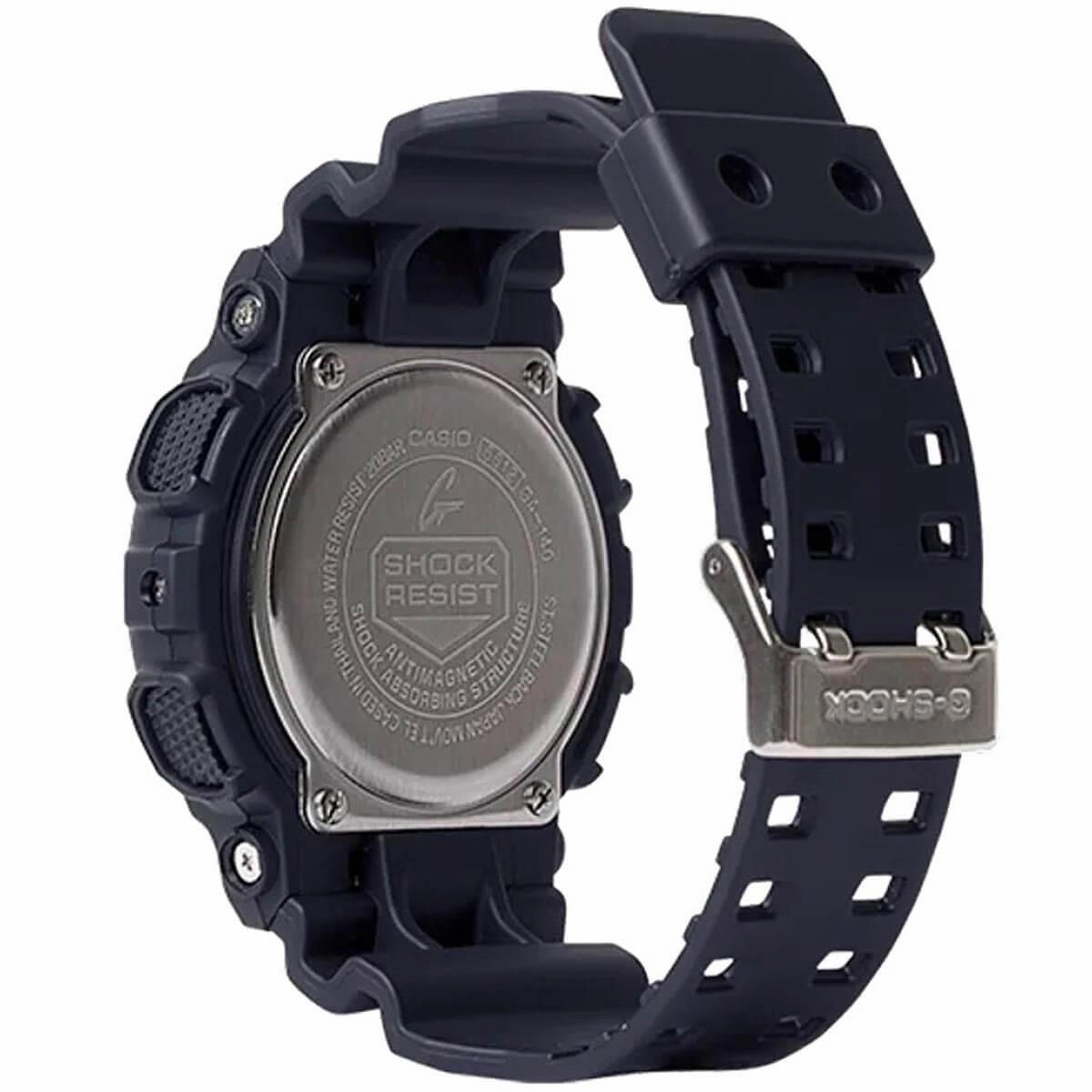 Casio Men's Ana-Digi Watch - G-Shock Black Dial Black Resin Strap | GA140-1A1