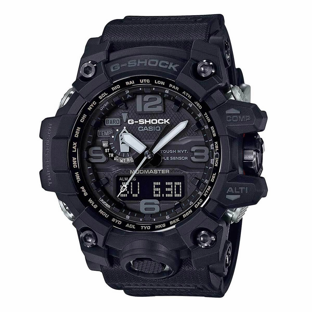 Casio Men's Analog-Digital Watch - G-Shock Mudmaster Black Strap | GWG1000-1A1