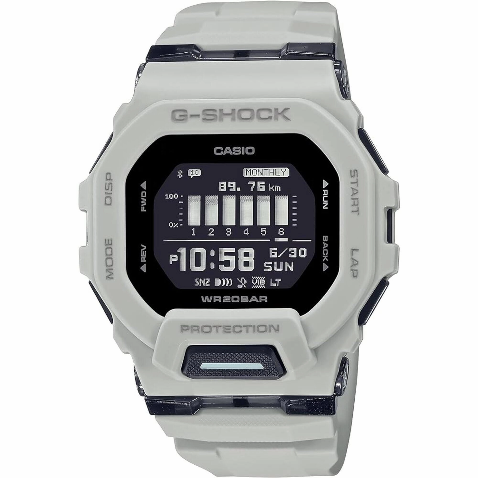 Casio Men's Digital Watch - G-Shock G-Squad 200 Series Black Dial Strap | GBD200UU-9