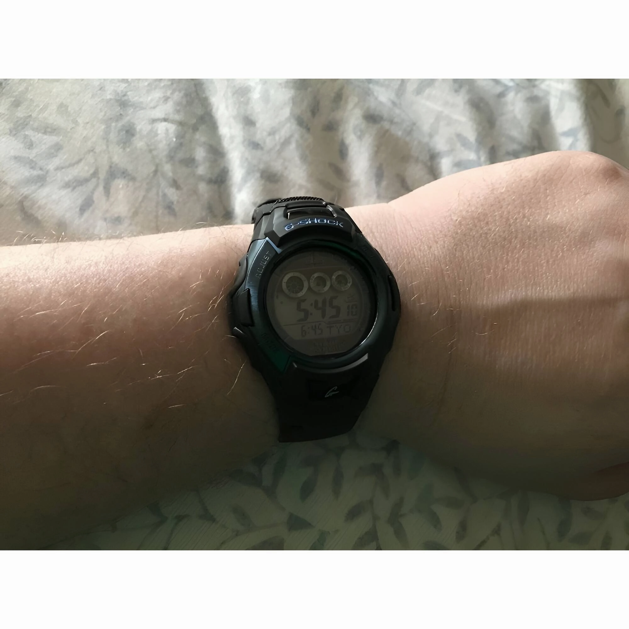 Casio Men's Digital Watch - G-Shock World Time Black Resin Strap Alarm | GWM500F-2