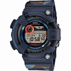 Casio Men's Digital Watch - G-Shock World Time Blue Camouflage Strap | GF8250CM-2