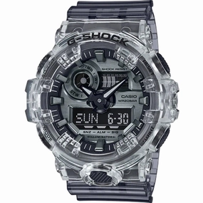 Casio Men's Dive Watch - G-Shock Grey Transparent Strap Shock Resistant | GA700SK-1A