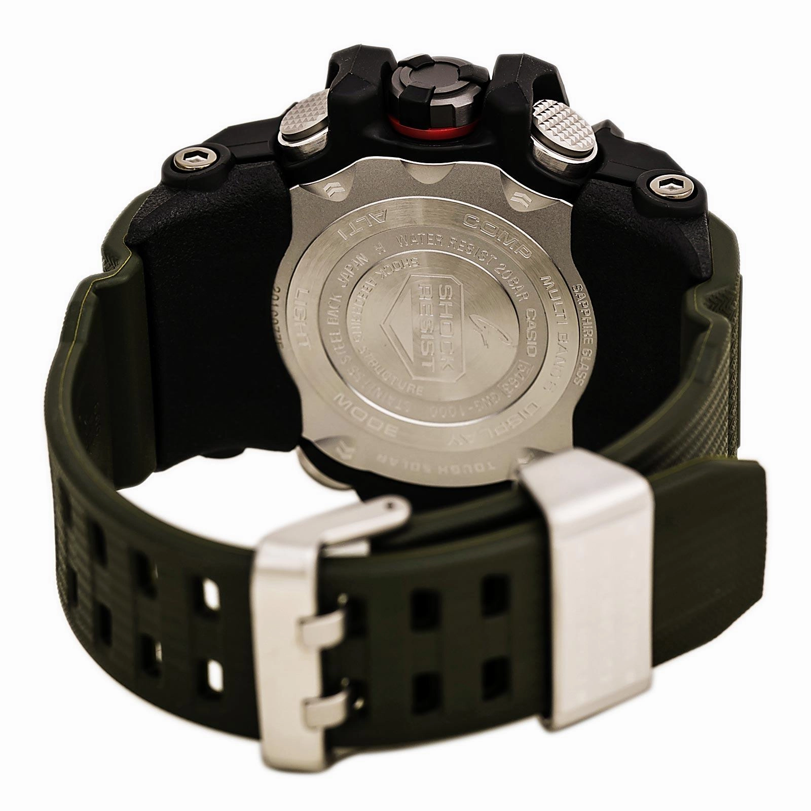 Casio Men's G-Shock Mudmaster World Time Green Resin Strap Ana-Digi Dive Watch | GWG1000-1A3