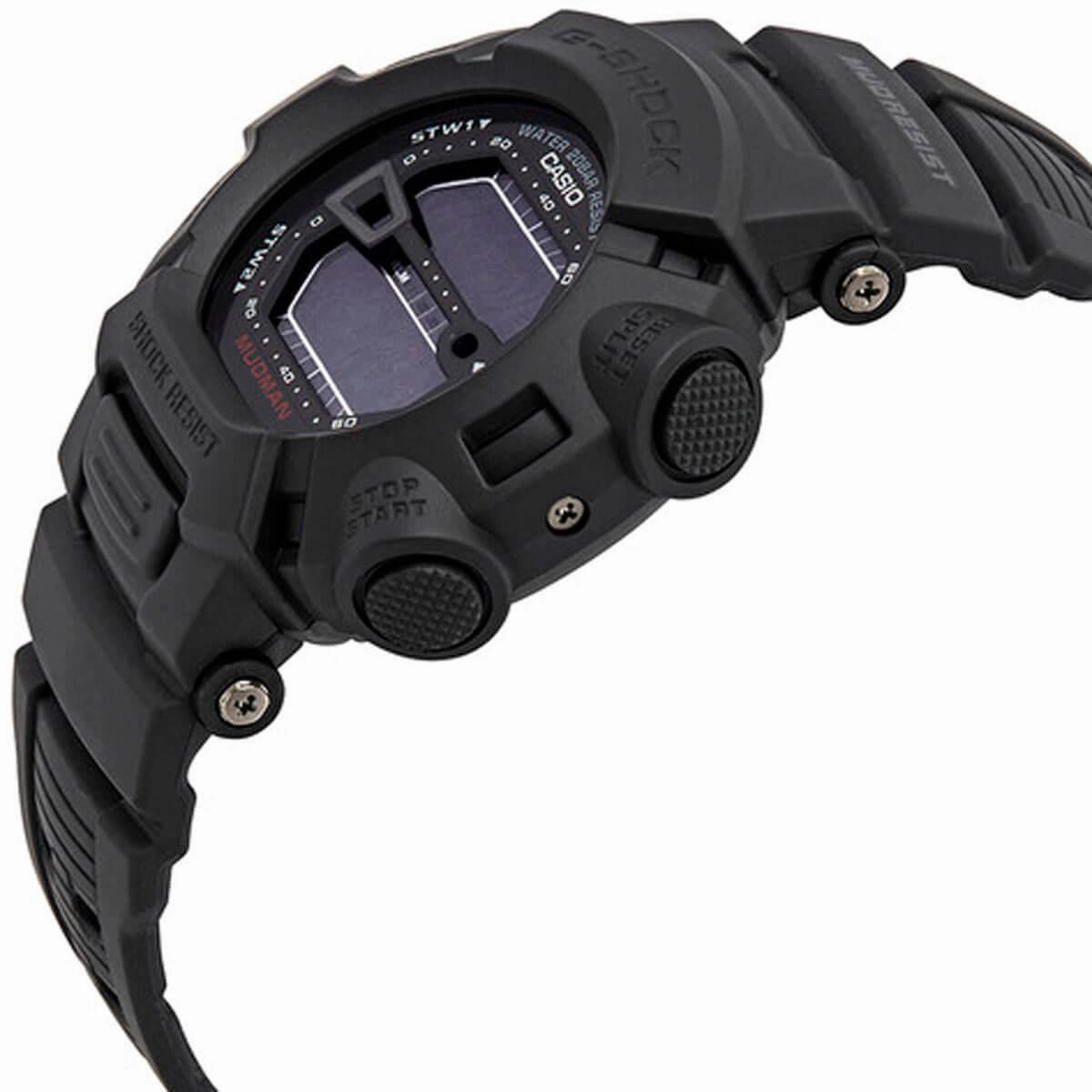 Casio Men's G-Shock World Time Black Resin Strap Black Digital Dial Quartz Dive Watch | G9000MS-1