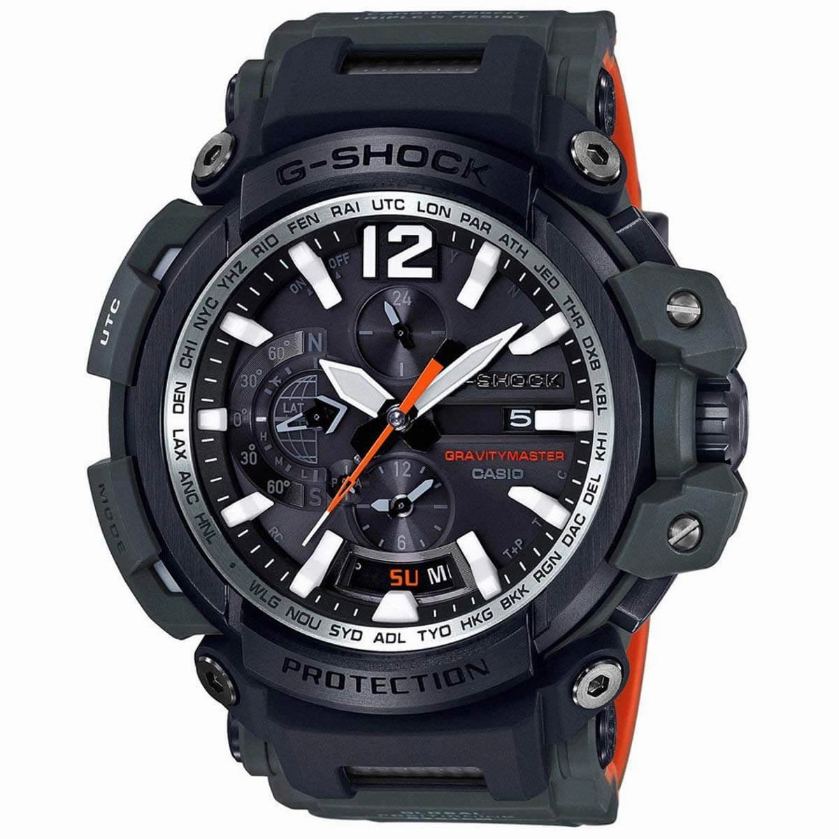 Casio Men's Quartz Watch - G-Shock Gravitymaster Black Dial Strap Dive | GPW2000-3A