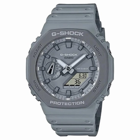 Casio Men's Watch - 2100 World Timer Grey Analog Digital Dial Strap | GA2110ET-8A