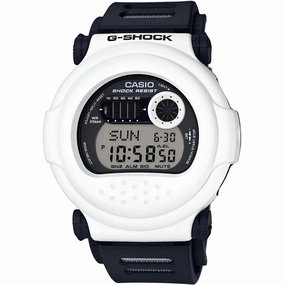 Casio Men's Watch - G-Shock Black and Grey Digi Dial Resin Strap Alarm | G001BW-7