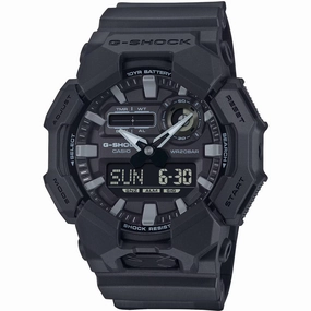 Casio Men's Watch - G-Shock Chrono Black Analog-Digital Dial Resin Strap | GA010-1A1