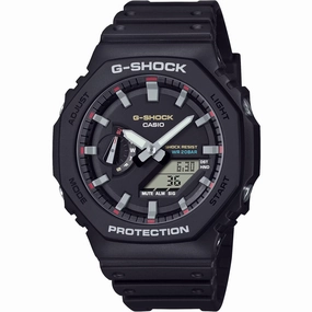 Casio Men's Watch - G-Shock Chrono Black and Grey Dial Analog-Digital | GA2100RL-1A
