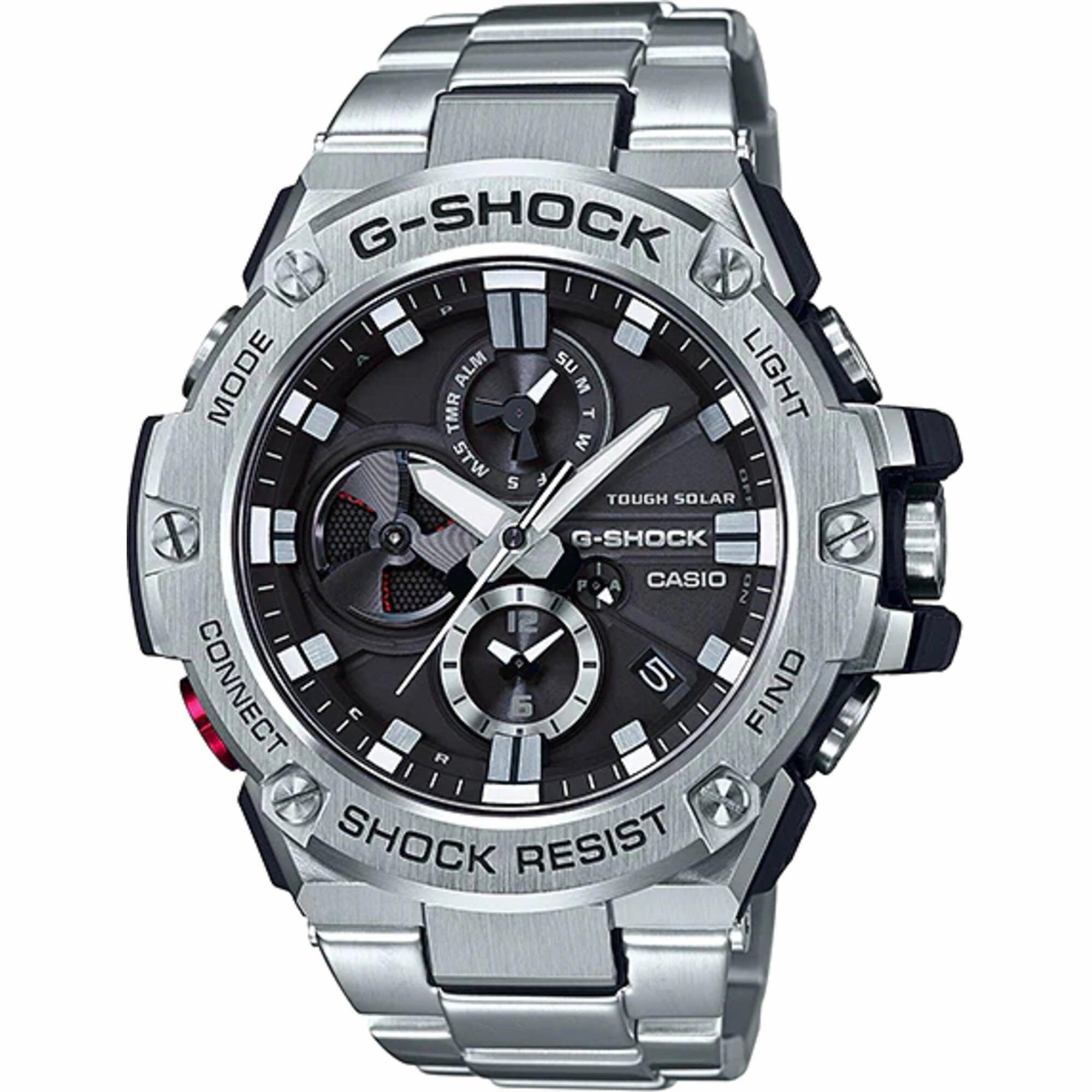 Casio Men's Watch - G-Shock G-Steel Ana-Digi Dial Silver Tone Bracelet | GSTB100D-1A