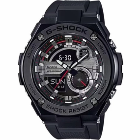Casio Men's Watch - G-Shock G-Steel Black Resin Strap Shock Resistant | GST210B-1ACR