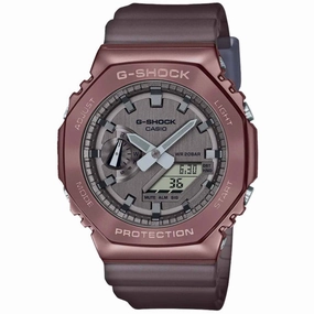 Casio Men's Watch - G-Shock Midnight Fog Brown Case Grey Resin Strap | GM-2100MF-5ACR