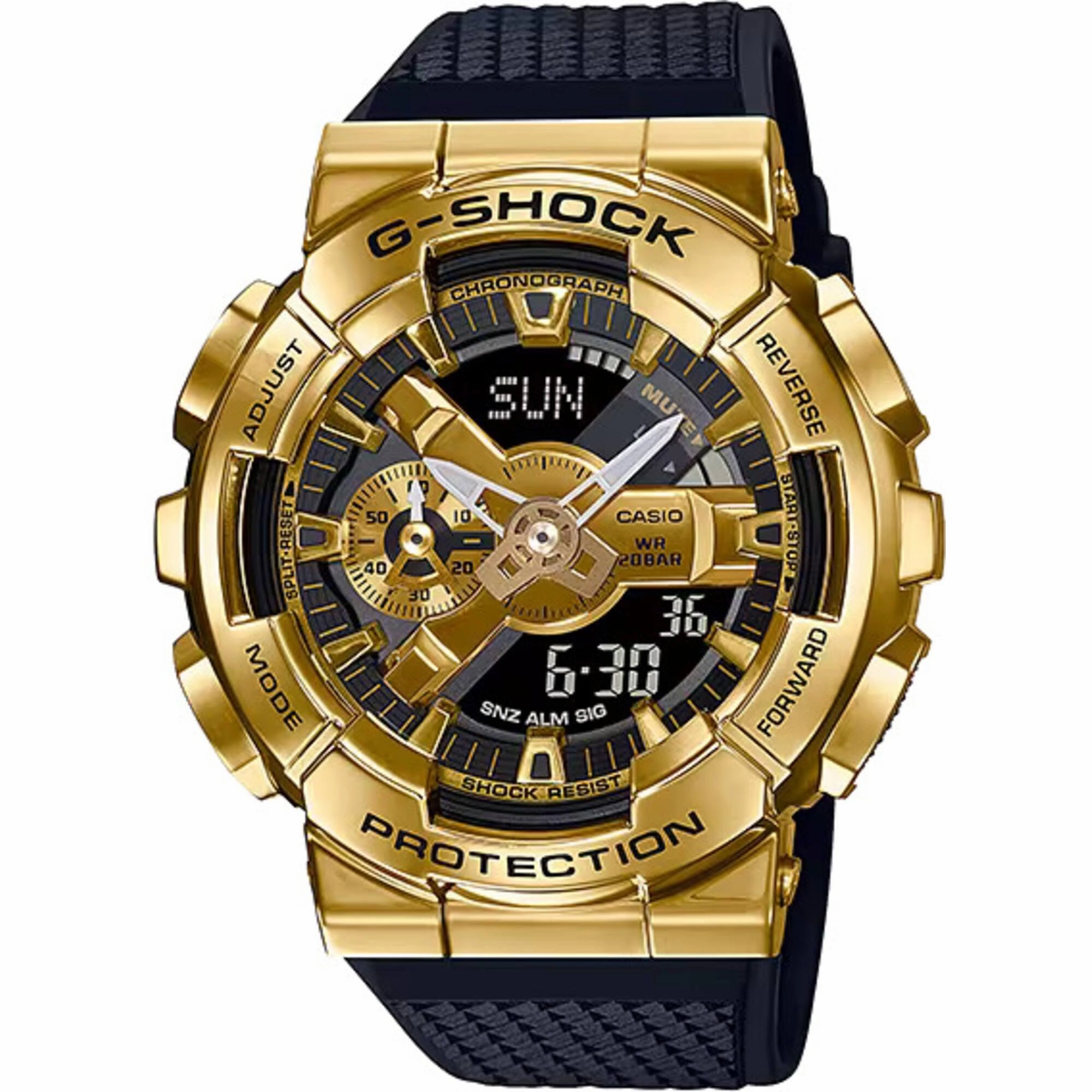 Casio Men's Watch - G-Shock Shock Resistant Black Resin Strap Ana-Digi | GM110G-1A9